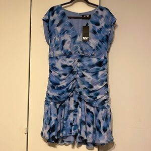Brand New . Stunning DKNYC chiffon dress .🆕